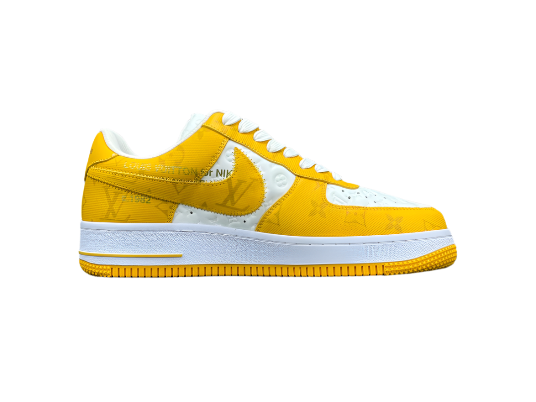 LOUlS VUlTTON x NiKe Air Force 1 Yellow